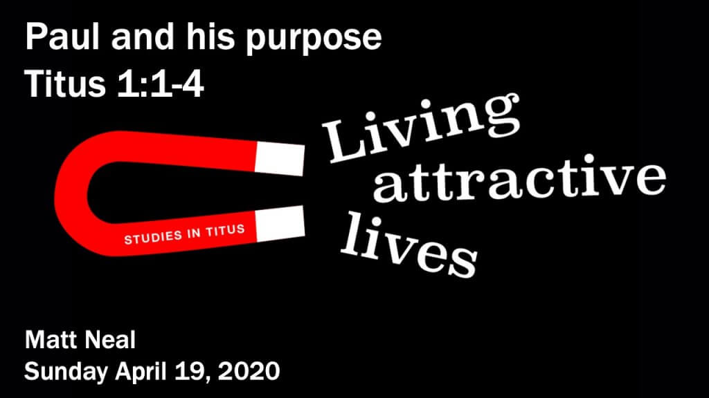 Titus – Paul and his purpose