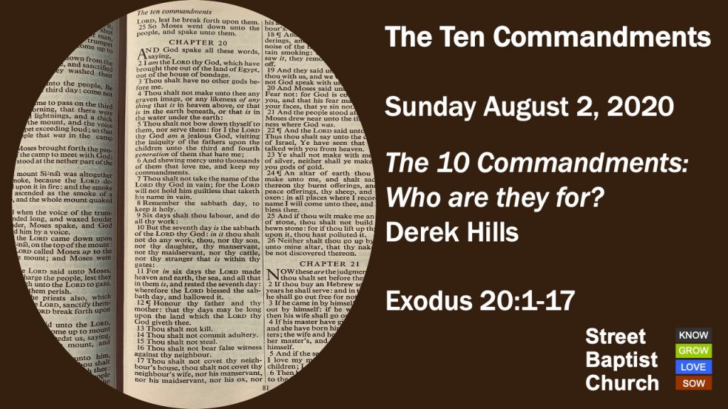 The Ten Commandments: who are they for?
