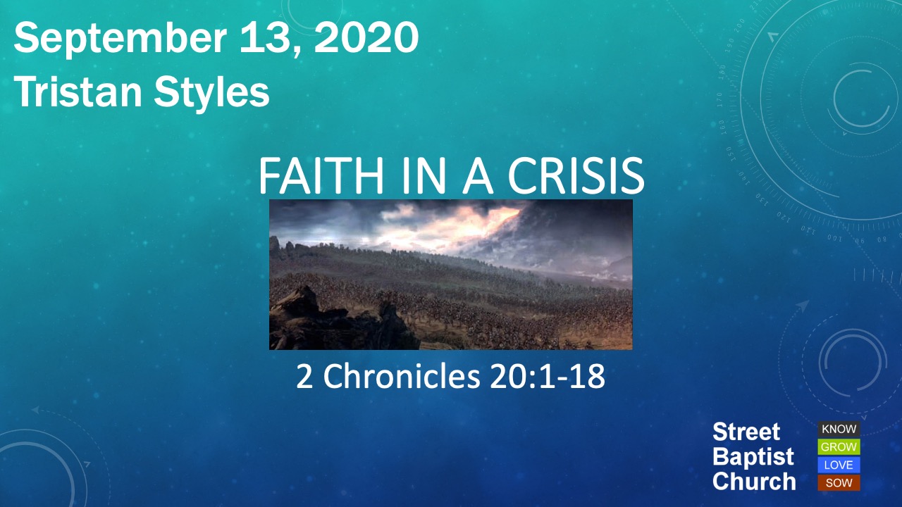 Faith in a Crisis