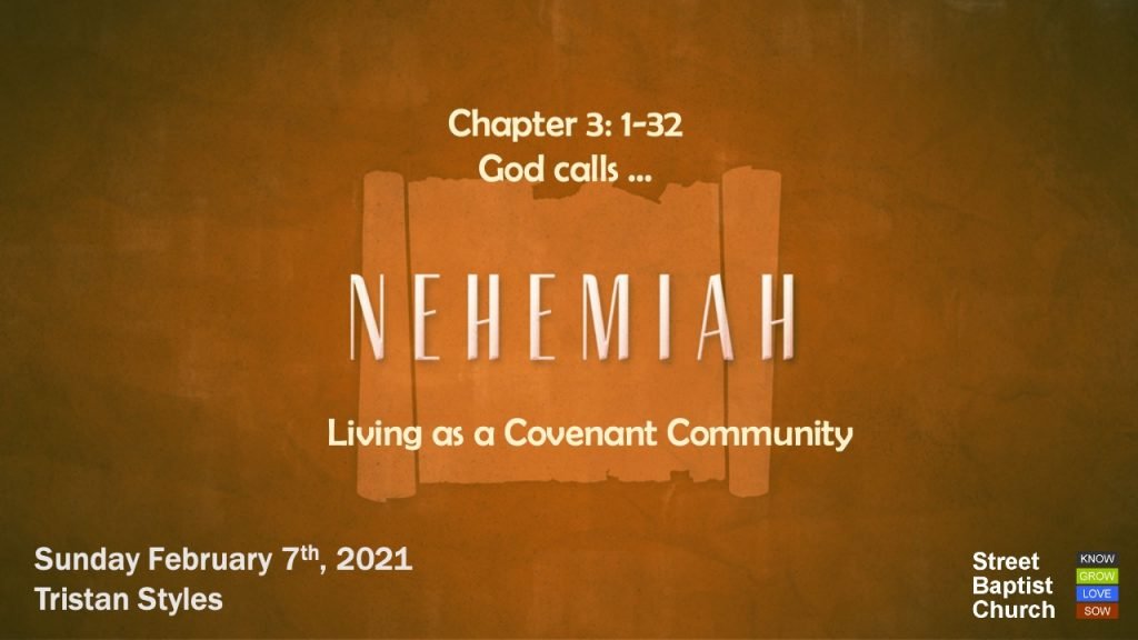 Nehemiah: God calls …